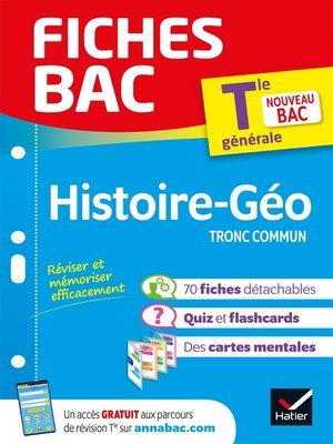 cover image of Fiches bac Histoire-Géographie Tle--Bac 2024